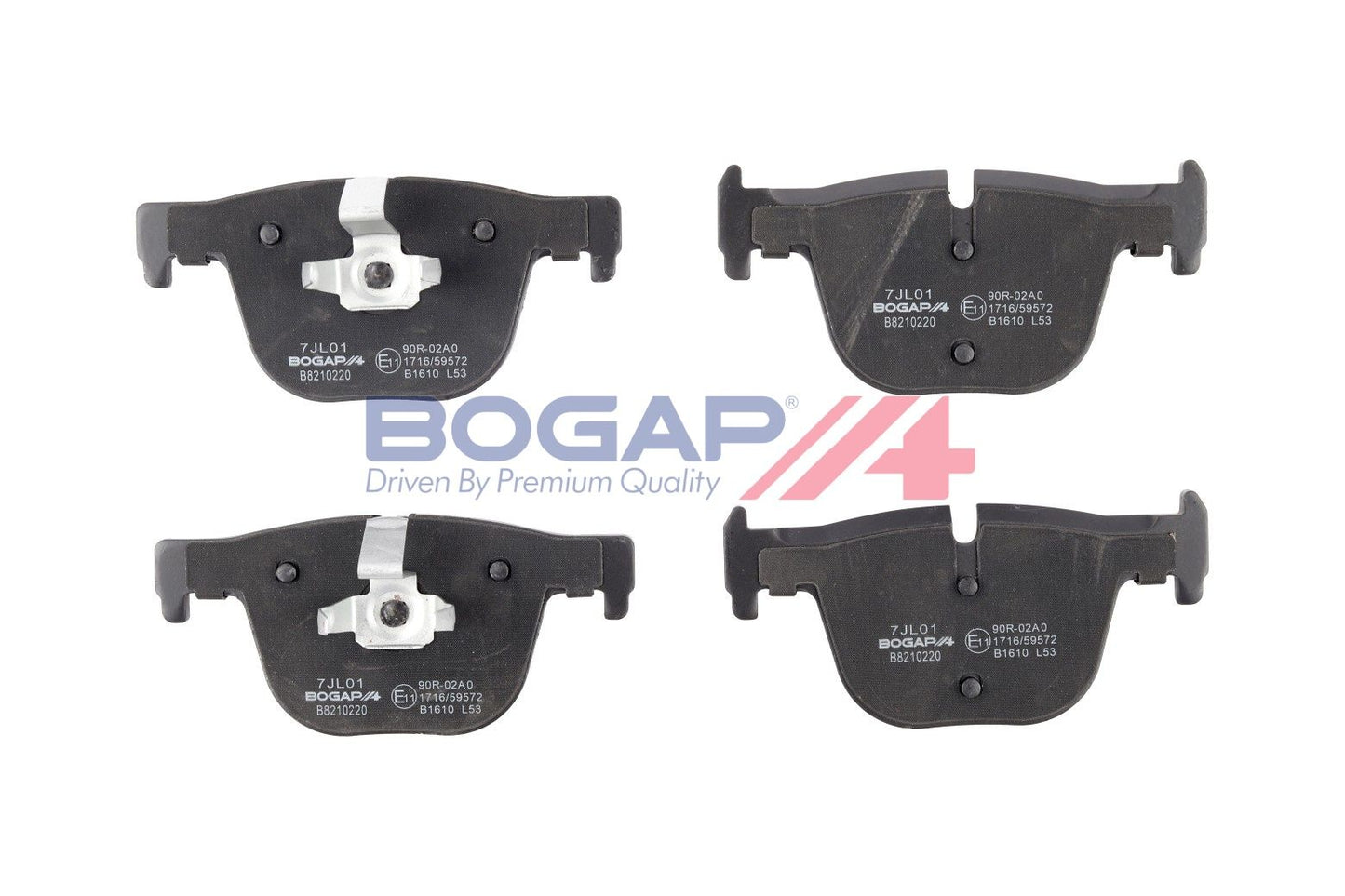 BOGAP B8210220 Brake Pad Set, Disc Brake