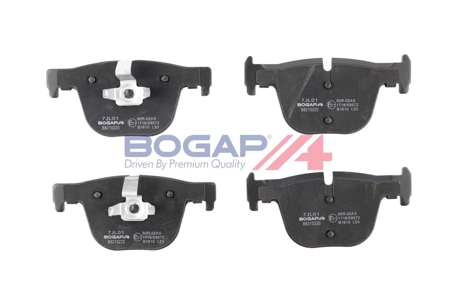 BOGAP B8210220 Brake Pad Set, Disc Brake