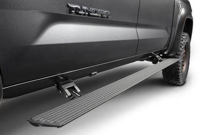 Go Rhino RealTruck 22-24 Toyota Tundra DC 4dr VoltStep Electric Running Board Kit (No Drill) - Tex. Blk