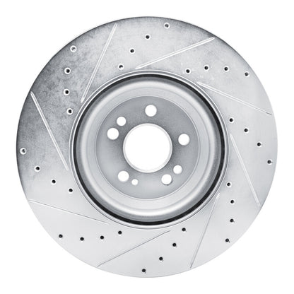 R1 Concepts R1 20-25 Mercedes-Benz GLE350 Front Right Drilled & Slotted Silver Brake Rotor