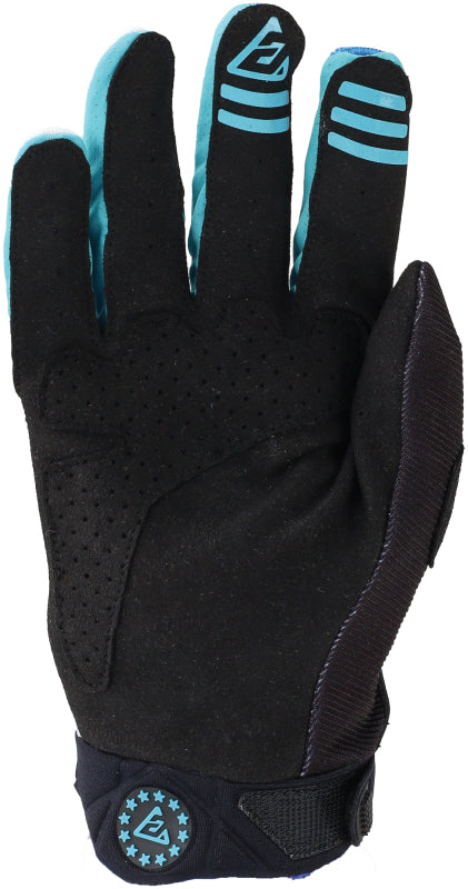 Answer Peak Flo Gloves Black/Blue/White Youth - XL