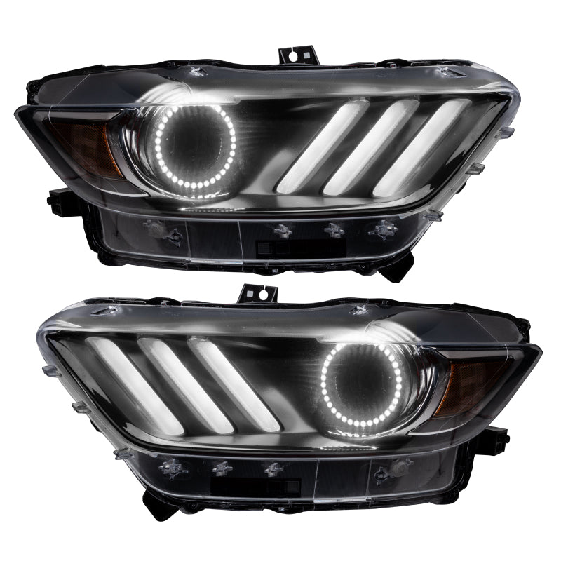 ORACLE Lighting Oracle 15-17 Ford Mustang V6/GT/Shelby DRL Upgrade w/ Halo Kit - ColorSHIFT