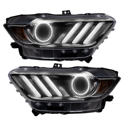 ORACLE Lighting Oracle 15-17 Ford Mustang V6/GT/Shelby DRL w/ Halo Kit - ColorSHIFT w/o Controller