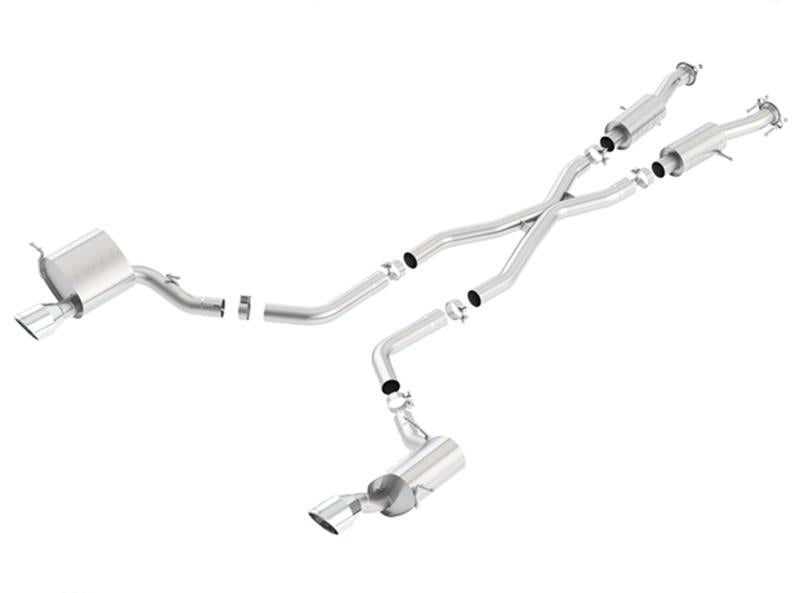 Borla 2015 Jeep Grand Cherokee SRT8 S-Type Dual Round Rolled Exit Catback Exhaust