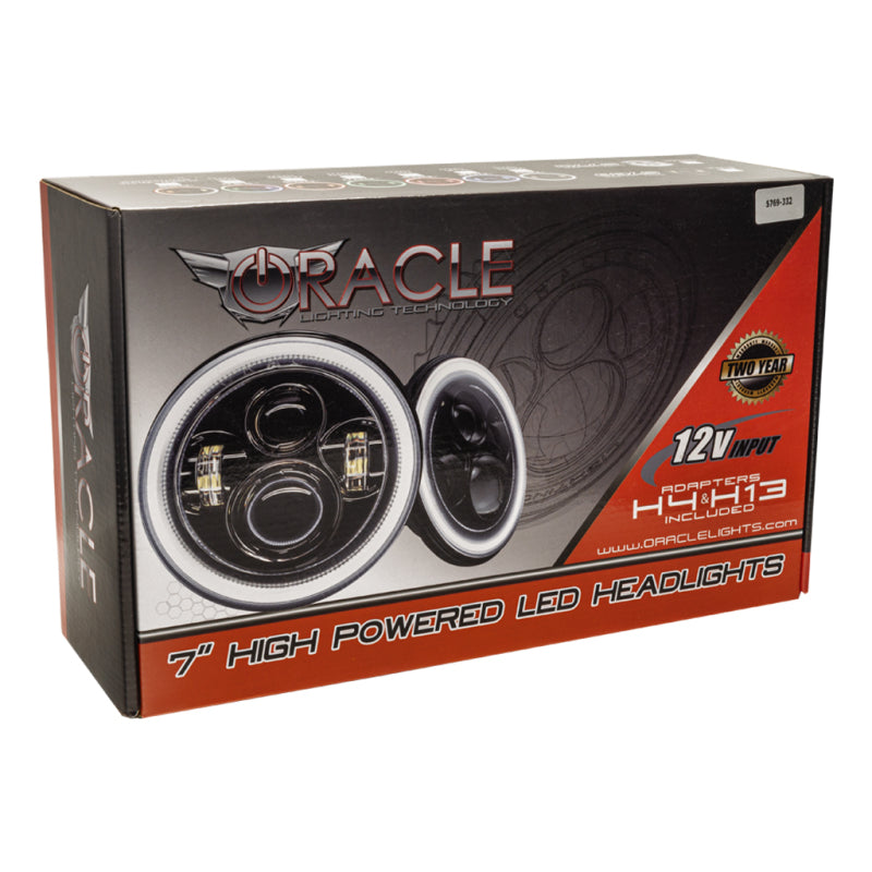 ORACLE Lighting Oracle Jeep Wrangler JL/Gladiator JT 7in. High Powered LED Headlights (Pair) - No Halo