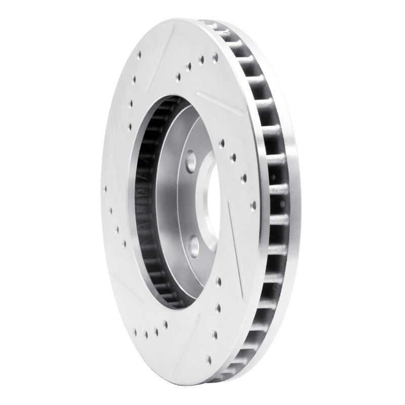R1 Concepts R1 90-97 Buick Riviera Front Right Drilled & Slotted Silver Brake Rotor