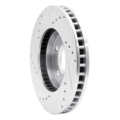 R1 Concepts R1 90-97 Buick Riviera Front Right Drilled & Slotted Silver Brake Rotor