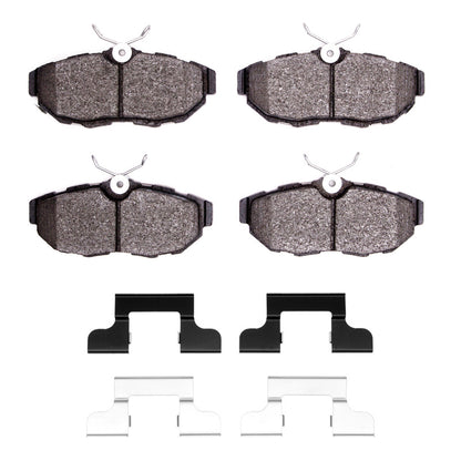 R1 Concepts R1 2005-2014 Ford Mustang Rear R1 Performance Sport Pads & Hardware Kit