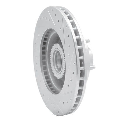 R1 Concepts R1 03-03 Dodge Ram 1500 Van Front Left Drilled & Slotted Silver Brake Rotor