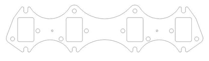 Cometic Gasket Cometic Ford Gen-1 FE V8 .030in MLS Exhaust Manifold Gasket Set - 1.560in x 2.310in Rectangle Port
