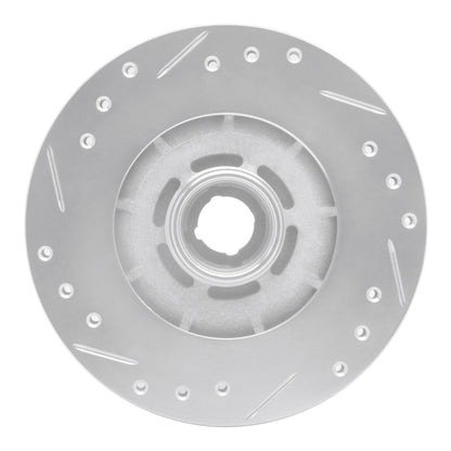 R1 Concepts R1 1979-1983 Mazda RX-7 Front Right Drilled & Slotted Silver Brake Rotor