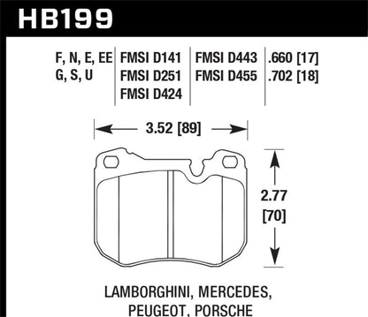 Hawk Performance Hawk 88-89 Porsche 944 Turbo HPS 5.0 Street Brake Pads - Front