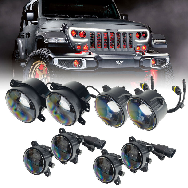 ORACLE Lighting Oracle VECTOR Grille Demon Eye Projector Conversion Kit - ColorSHIFT w/o Controller