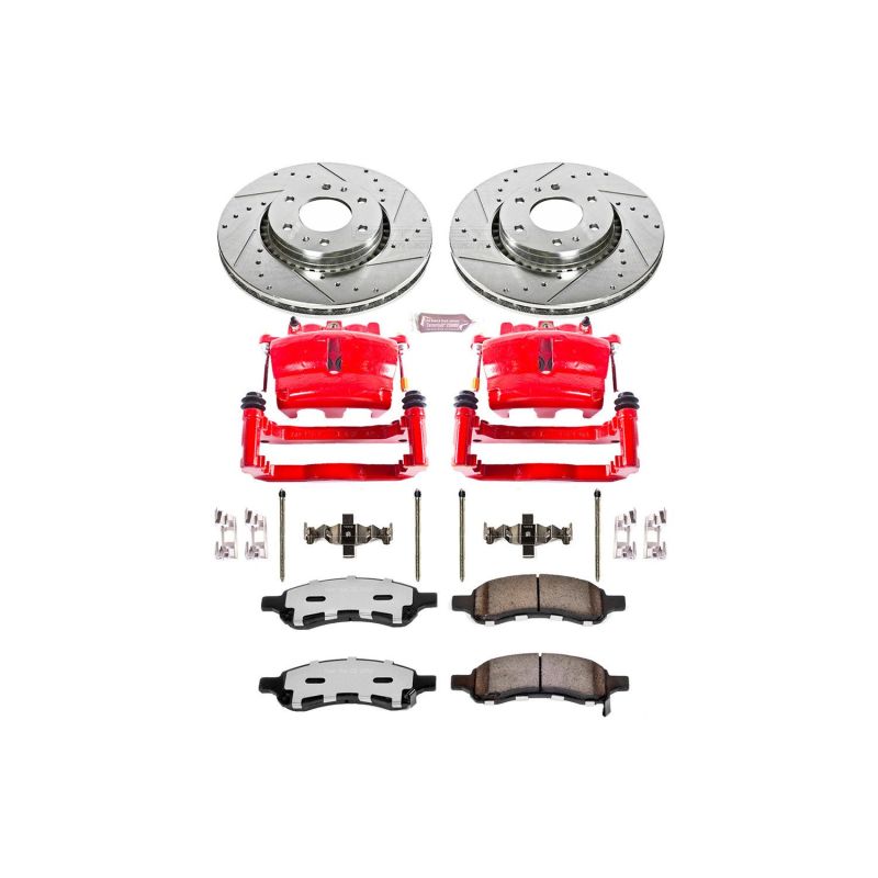 PowerStop Power Stop 06-09 Saab 9-7x Front Z36 Truck & Tow Kit w/Cals