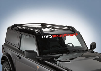 Ford Racing Ford Performance Bronco Windshield Banner - White/Red