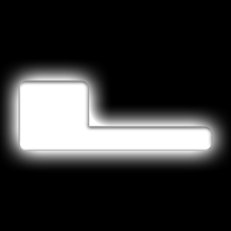 ORACLE Lighting Universal Illuminated LED Letter Badges - Matte Wht Surface Finish - L