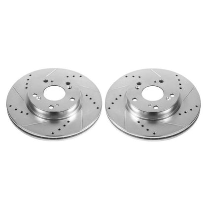 PowerStop Power Stop 2013 Acura ILX Front Evolution Drilled & Slotted Rotors - Pair