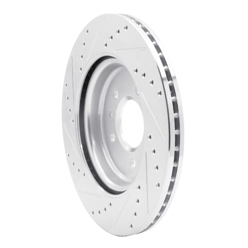 R1 Concepts R1 16-20 Buick Regal Sportback Rear Right Drilled & Slotted Silver Brake Rotor