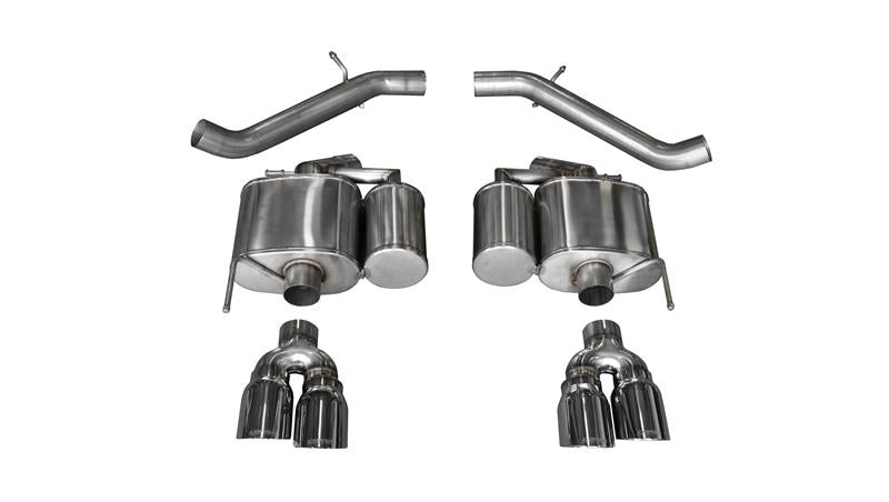 CORSA Performance Corsa 2016-2019 Cadillac ATS-V 3.6T 4in Black Sport Axle-Back Exhaust