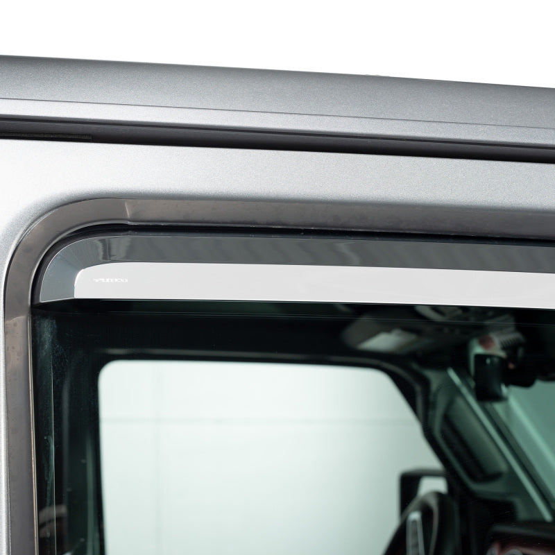 Putco 09-18 Ram 1500 - Crew Cab (Set of 4) Excl Rebel Model Element Chrome Window Visors