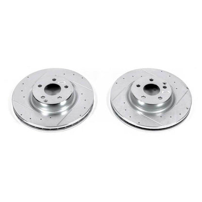 PowerStop Power Stop 2006 Mercedes-Benz CLS500 Front Evolution Drilled & Slotted Rotors - Pair