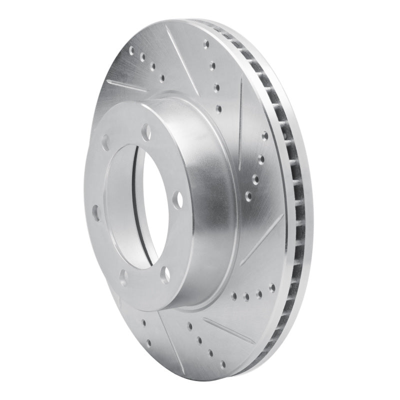 R1 Concepts R1 00-07 Toyota SEQUOIA Front Right Drilled & Slotted Silver Brake Rotor