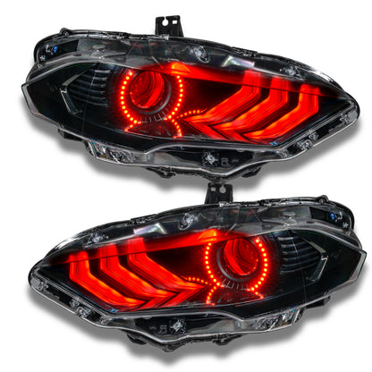 ORACLE Lighting Oracle 18-21 Ford Mustang DRL Upgrade w/ Halo Kit - ColorSHIFT 2