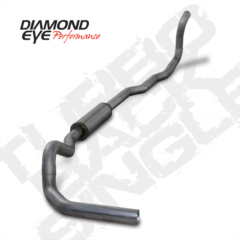 Diamond Eye Performance Diamond Eye KIT 4in Turbo Back MRP SGL SS DDG4X4 89-93 Dodge 5.9L Cummins 2500/3500 No Muffler
