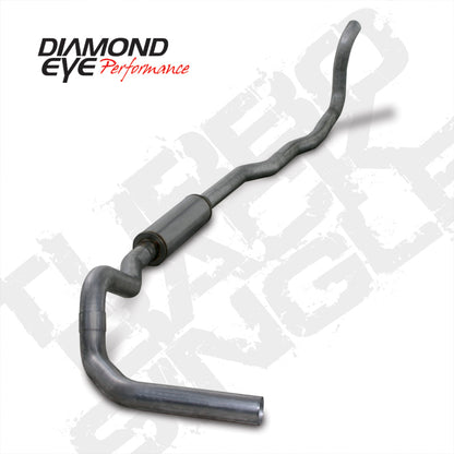 Diamond Eye Performance Diamond Eye KIT 4in Turbo Back MRP SGL SS DDG4X4 89-93 Dodge 5.9L Cummins 2500/3500 No Muffler