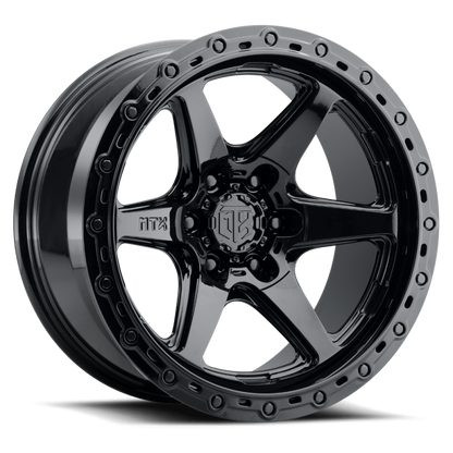 MTX Wheels MTX Spitfire 6 Gloss Black 20x10in / 6x139.7 BP / -18mm Offset / 106.1mm Bore