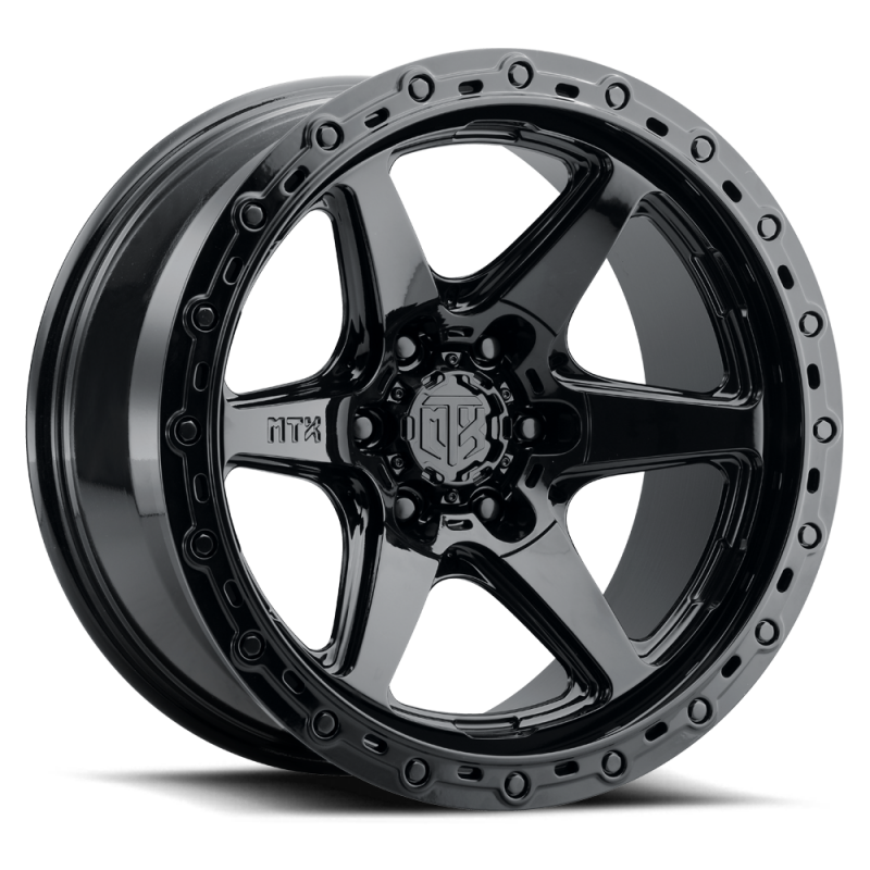 MTX Wheels MTX Spitfire 6 Gloss Black 20x9in / 6x139.7 BP / 0mm Offset / 106.1mm Bore