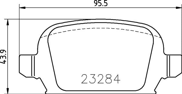 Mintex MDB2168 Brake Pad Set, disc brake