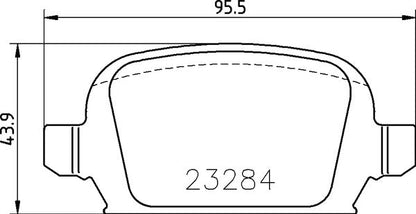 Mintex MDB2168 Brake Pad Set, disc brake