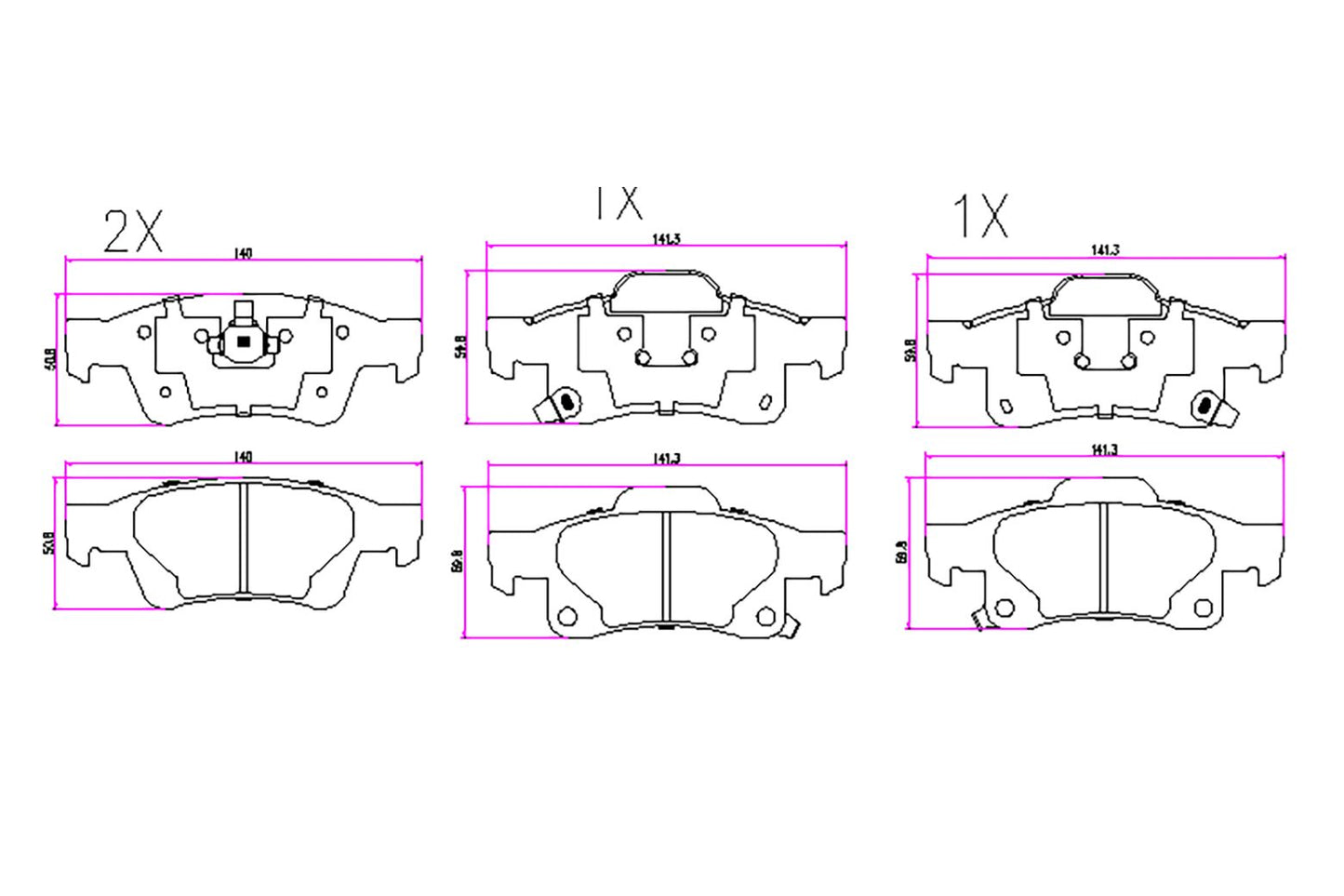 BOGAP W8210116 Brake Pad Set, Disc Brake