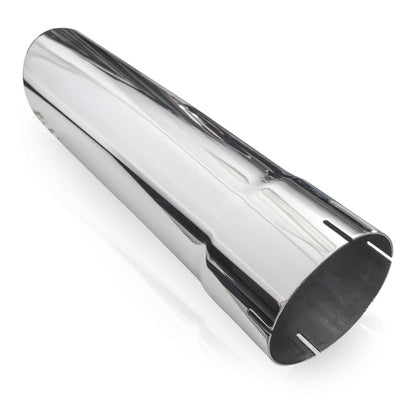 Stainless Works Single Wall Slash Cut Exhaust Tip - 3 1/2in Body 3in ID Inlet