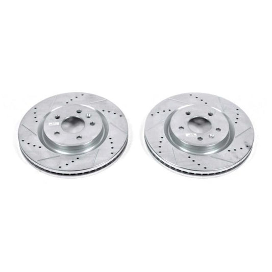 PowerStop Power Stop 11-19 Ford Explorer Front Evolution Drilled & Slotted Rotors - Pair