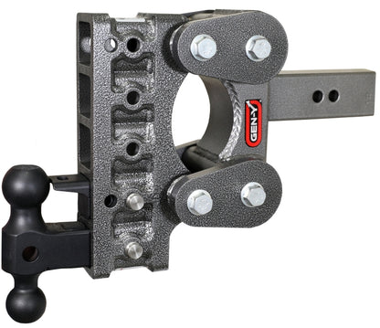 GEN-Y Hitch Gen-Y The Boss Torsion-Flex 2.5in Shank 7.5in Drop 10K Hitch w/GH-031 Dual-Ball/GH-032 Pintle Lock