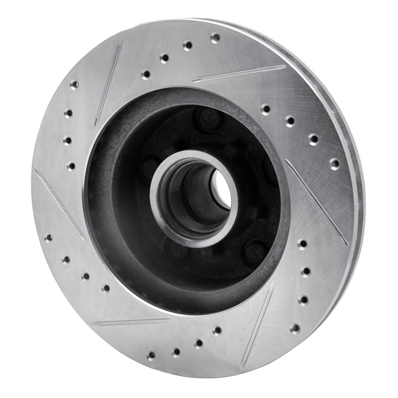 R1 Concepts R1 1978-1990 Buick Electra Front Right Drilled & Slotted Silver Brake Rotor