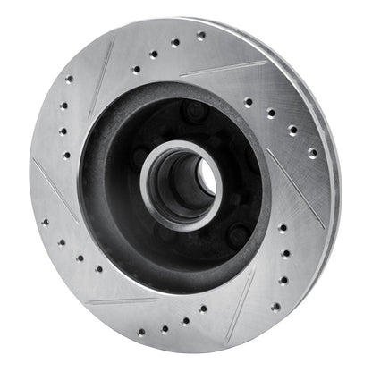 R1 Concepts R1 1978-1990 Buick Electra Front Right Drilled & Slotted Silver Brake Rotor