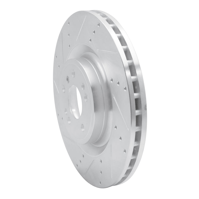 R1 Concepts R1 12-19 Mercedes-Benz GLE300D Front Left Drilled & Slotted Silver Brake Rotor