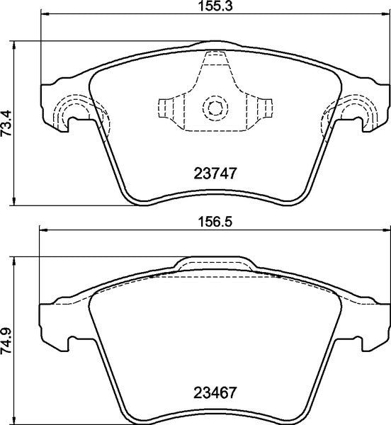 Mintex MDB2943 Brake Pad Set, disc brake
