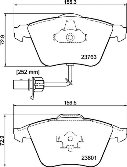 Mintex MDB2648 Brake Pad Set, disc brake