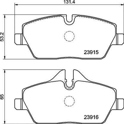 Mintex MDB2682 Brake Pad Set, disc brake