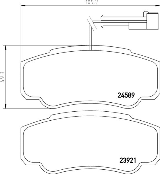 Mintex MDB2918 Brake Pad Set, disc brake