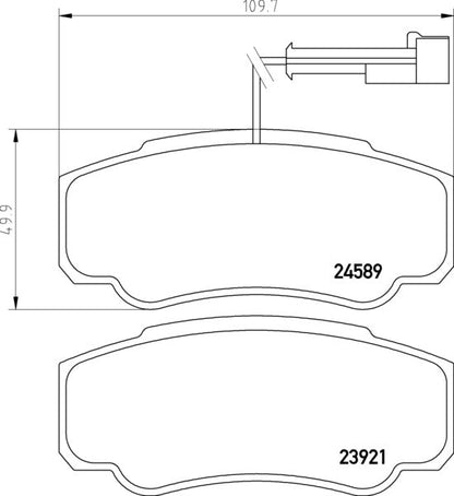 Mintex MDB2918 Brake Pad Set, disc brake