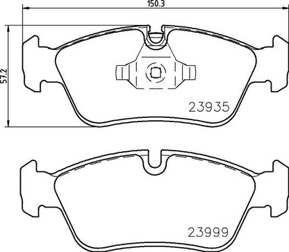 Mintex MDB2684 Brake Pad Set, disc brake