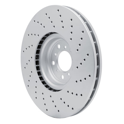 DFC 15-19 BMW X5 Left Front Drilled Hi-Carbon Alloy Geomet Coated Rotor