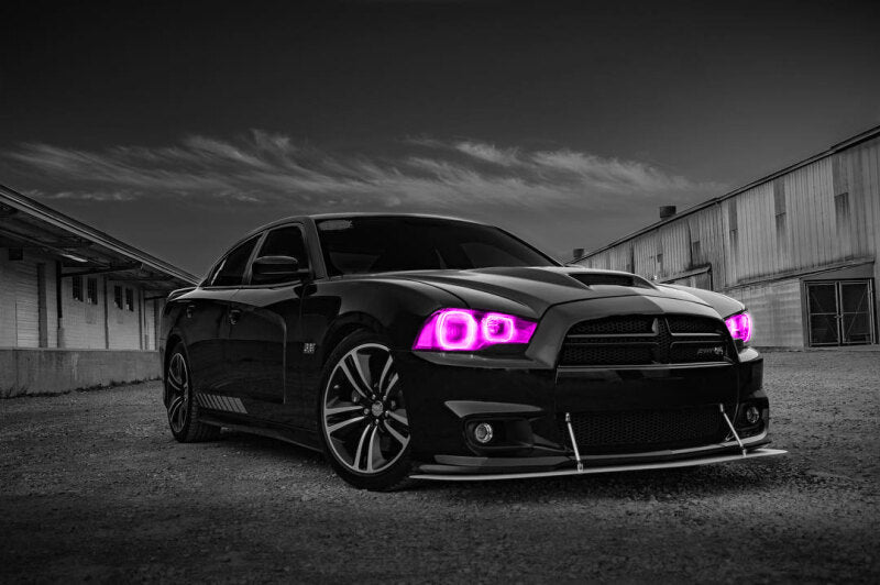 ORACLE Lighting Oracle 11-14 Dodge Charger Dynamic Headlight Halo Kit - ColorSHIFT - Dynamic