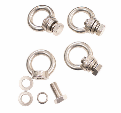 Fishbone Offroad Jeep Storage/Bed Rack Tie Down Kit Stainless Steel