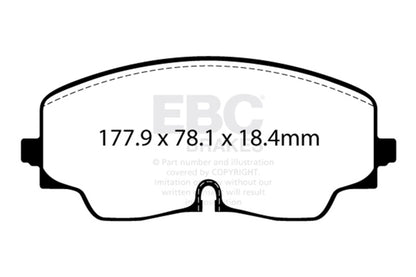 EBC Racing 20-24 Audi S3 RP-X Race Front Brake Pads